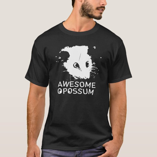 T-shirt Opossum impressionnant (Devant)