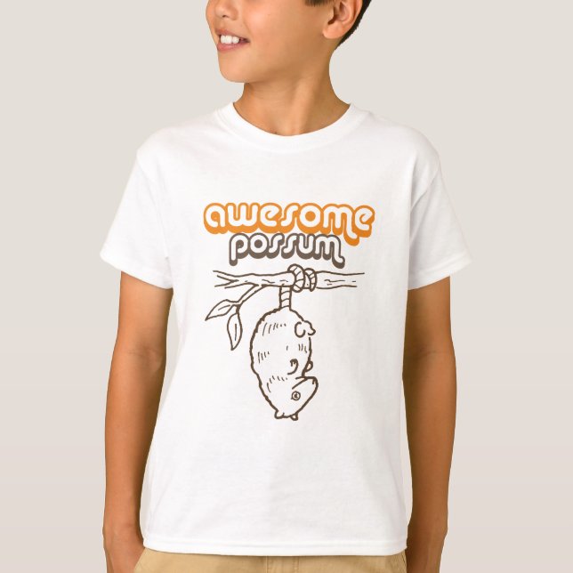 T-shirt Opossum impressionnant (Devant)