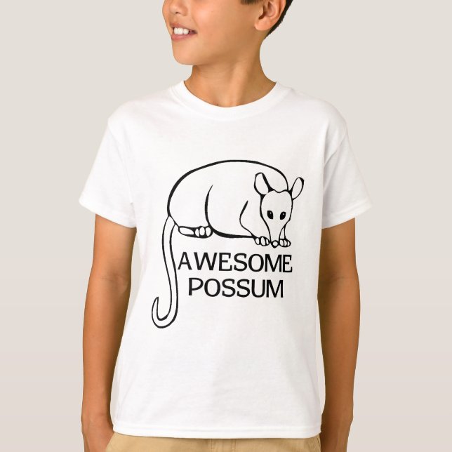 T-shirt Opossum impressionnant (Devant)