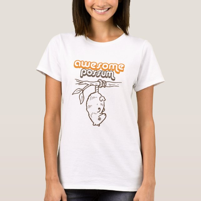 T-shirt Opossum impressionnant (Devant)