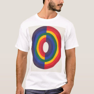 T-shirt Opposés de l'arc-en-ciel assemblés pour montrer le