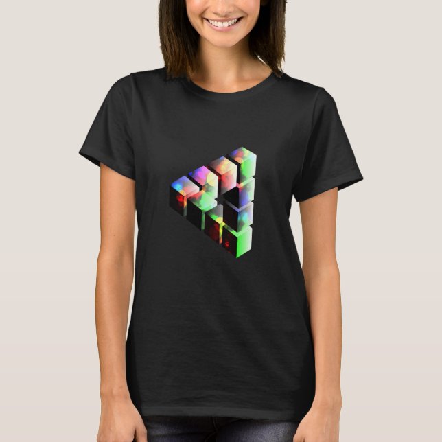 T-shirt Optical illusion a real eye catcher (Devant)