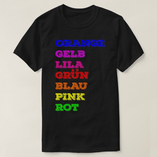 T-shirt Optical illusion Color Confusion Gift  (Design devant)