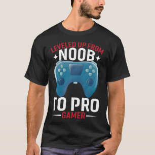 T-shirt Optimisé De Noob À Pro Gamer Pro Gamer Gamin