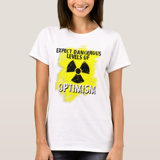 T-shirt optimisme dangereux (Devant)