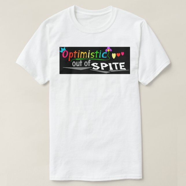 T-shirt "Optimiste" en couleurs (Design devant)