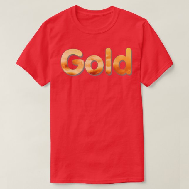 T-shirt Or (Design devant)