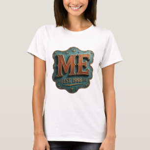 T-shirt Or ABSTRACT ART Design Moderne en Or Bold