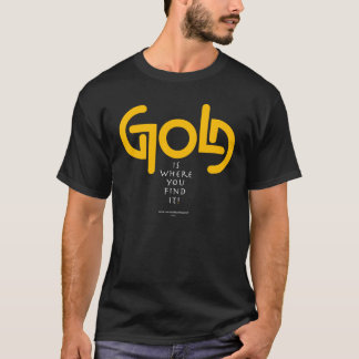 T-shirt Or Ambigram de découverte