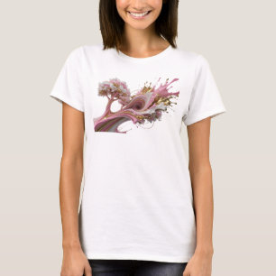 T-shirt Or Art porté ARBRE DE VIE Or aux contours saisissa