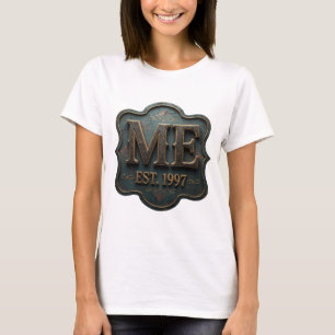 T-shirt Or Artistique ME EST 1997 Impression