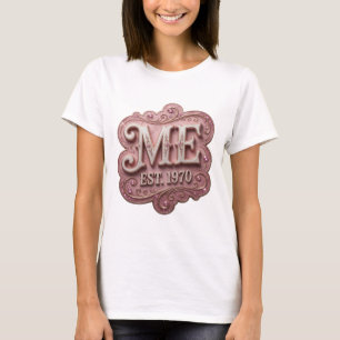 T-shirt Or Cool ME EST 1970 Impression