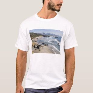 T-shirt OR, Côte de l'Oregon, Parc d'état Ecola, Croissant