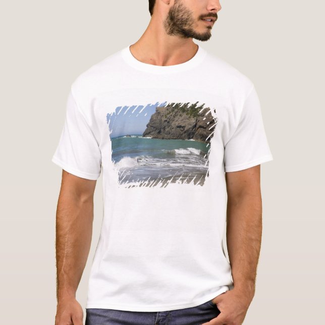 T-shirt OR, Côte de l'Oregon, Whaleshead Beach, Sud (Devant)