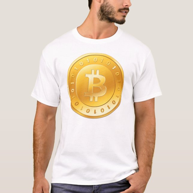 T-shirt Or de Bitcoin (Devant)