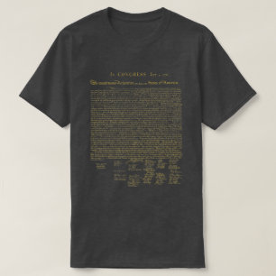 T-shirt Or de déclaration d'indépendance