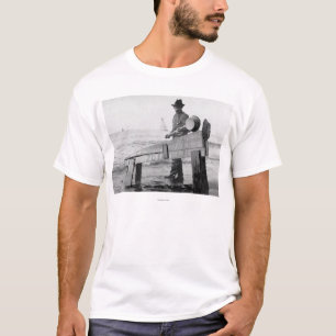 T-shirt Or de lavage de mineur en photographie de l'Alaska