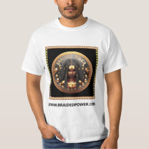 T-shirt Or de puissance tressée
