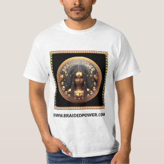T-shirt Or de puissance tressée