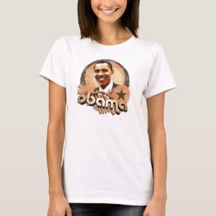 T-shirt Or d'Obama