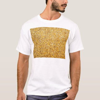 T-SHIRT OR MODERNE FRAIS AVEC DES PARTIES SCINTILLANTES