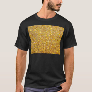 T-SHIRT OR MODERNE FRAIS AVEC DES PARTIES SCINTILLANTES