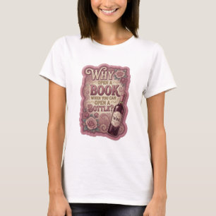T-shirt Or POURQUOI OUVRIR UN LIVRE QUAND VOUS POUVEZ OUVR