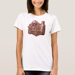 T-shirt Or PROUD CITIZEN OF WINE COUNTRY Impression v2 en
