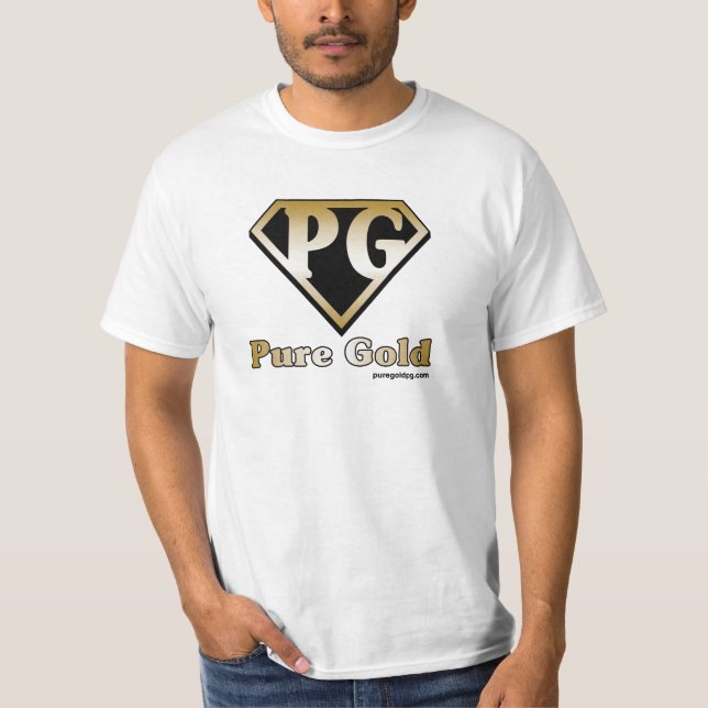 T-shirt Or pur avec le texte (Devant)