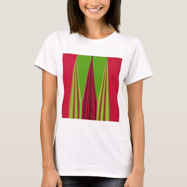 T-SHIRT OR ROUGE VERT (Devant)