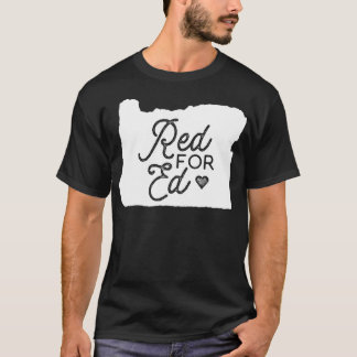 T-shirt OR Teacher Walkout  redfored   Oregon Red For Ed 