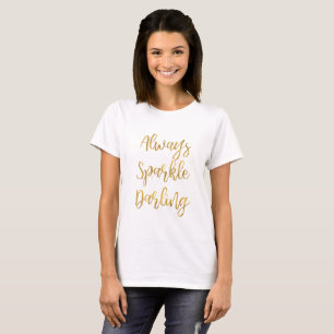 T-shirt Or toujours étincelante