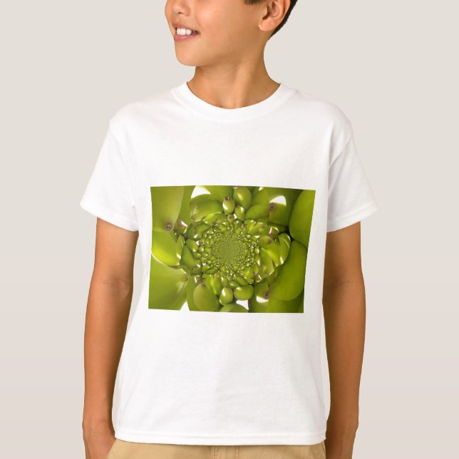 T-shirt Or vert : banane tropicale Twist Kaleidoscope (Devant)