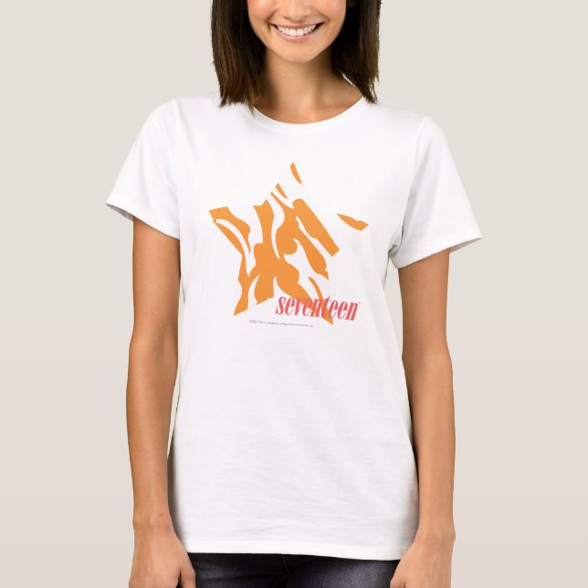 T-shirt Orange 3 de zèbre (Devant)