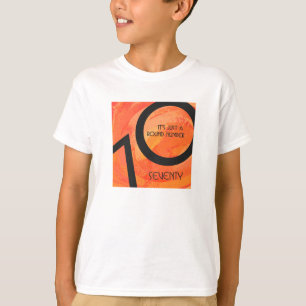 T-shirt Orange 70 Anniversaire de la Décennie