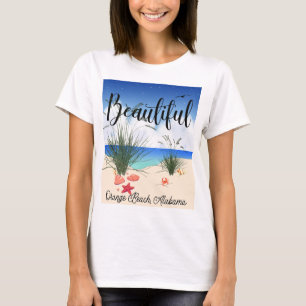 T-shirt Orange Beach Alabama (Belle)