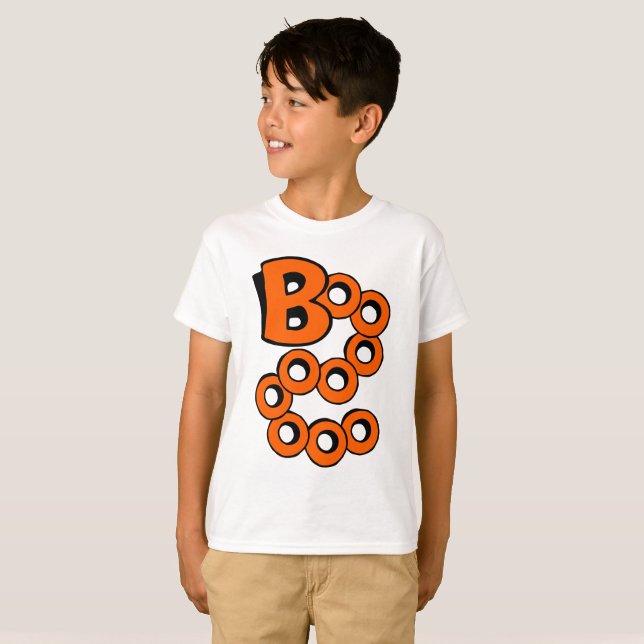 T-shirt Orange Boo (Devant entier)