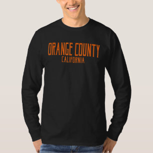 T-shirt Orange County California Ca Texte Vintage Orange P