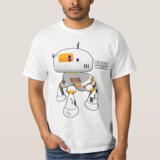 T-shirt Orange CV08 blanche