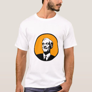 T-shirt Orange de cercle de Ron Paul