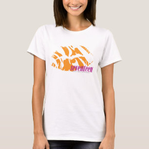 T-shirt Orange de zèbre