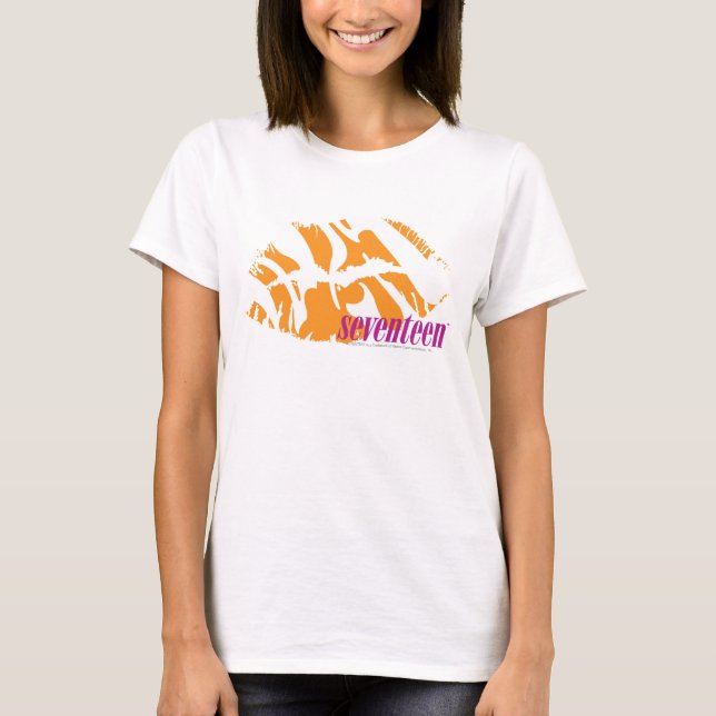 T-shirt Orange de zèbre (Devant)