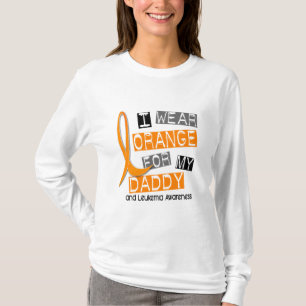 T-shirt Orange d'usage de la leucémie I pour mon papa 37