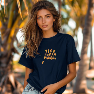 T-Shirt orange empreinte digitale de grossesse hum