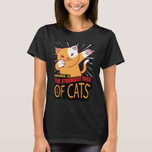 T-shirt Orange est la plus forte race de chats femmes Noir