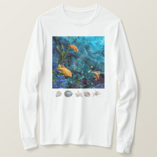 T-SHIRT ORANGE FISH BLUE OCEAN