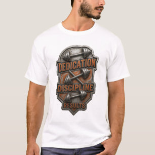 T-shirt Orange Frais DISCIPLINE DÉVOTION RÉSULTATS