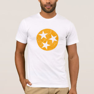 T-shirt Orange grunge supérieure rocheuse d'état du