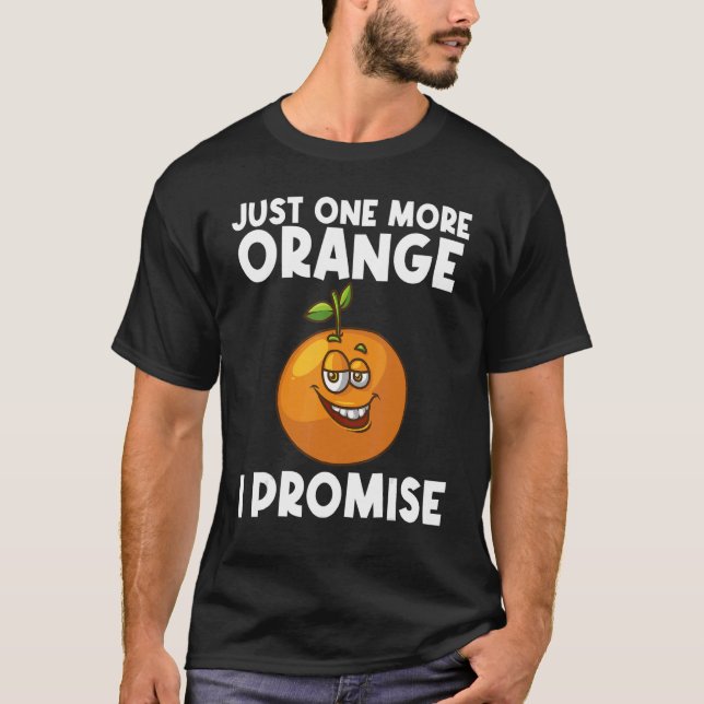 T-shirt Orange Hommes Femmes Citrus Mandarin (Devant)