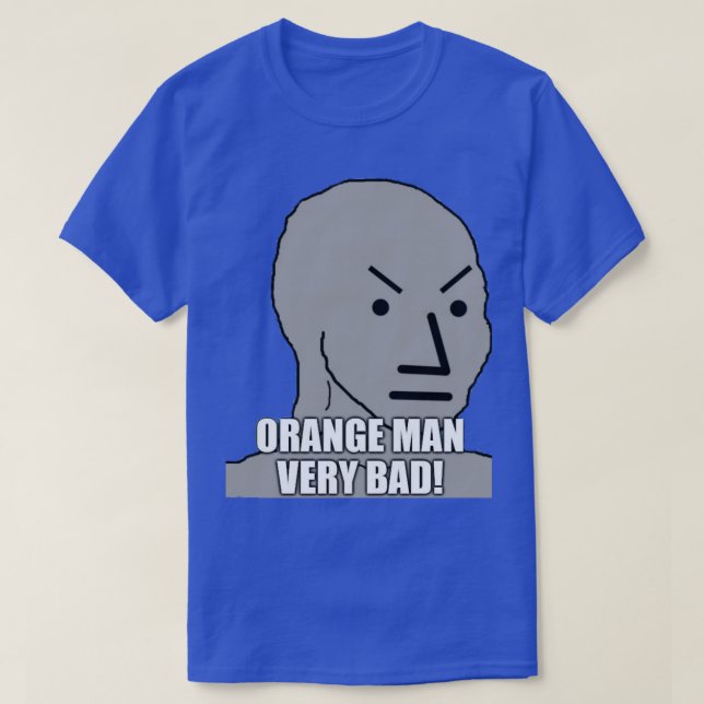T-shirt Orange man bad (Design devant)